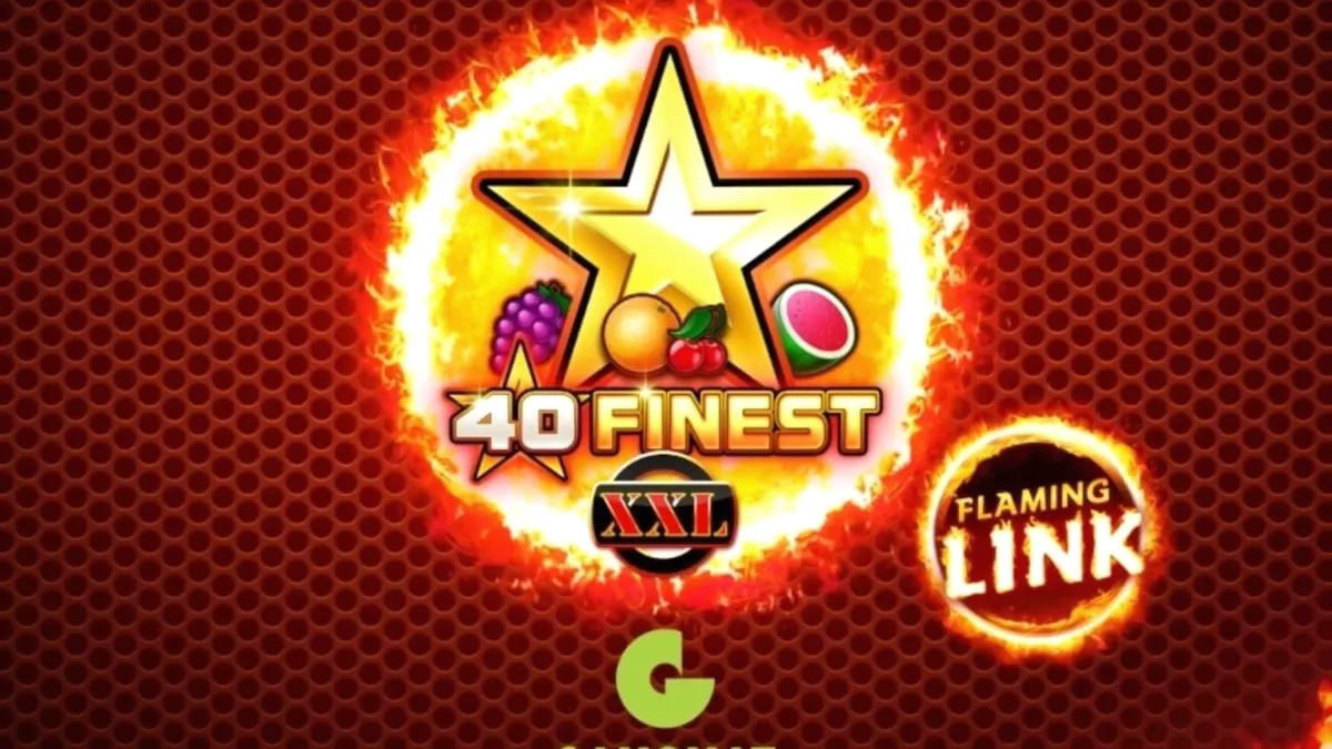 Interface vibrante e neon do caça-níqueis 40 Finest XXL Flaming Link